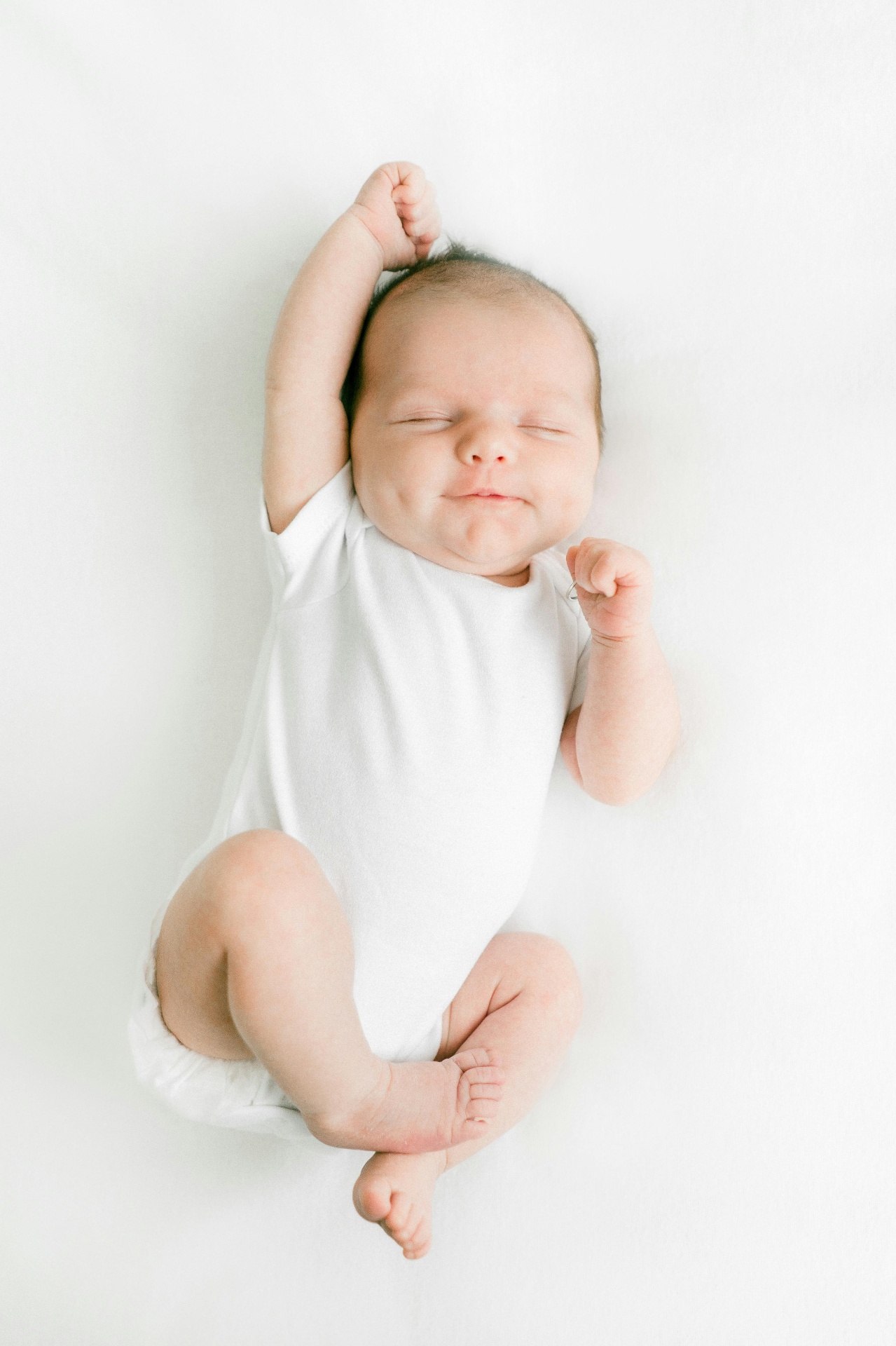 Peaceful sleeping newborn